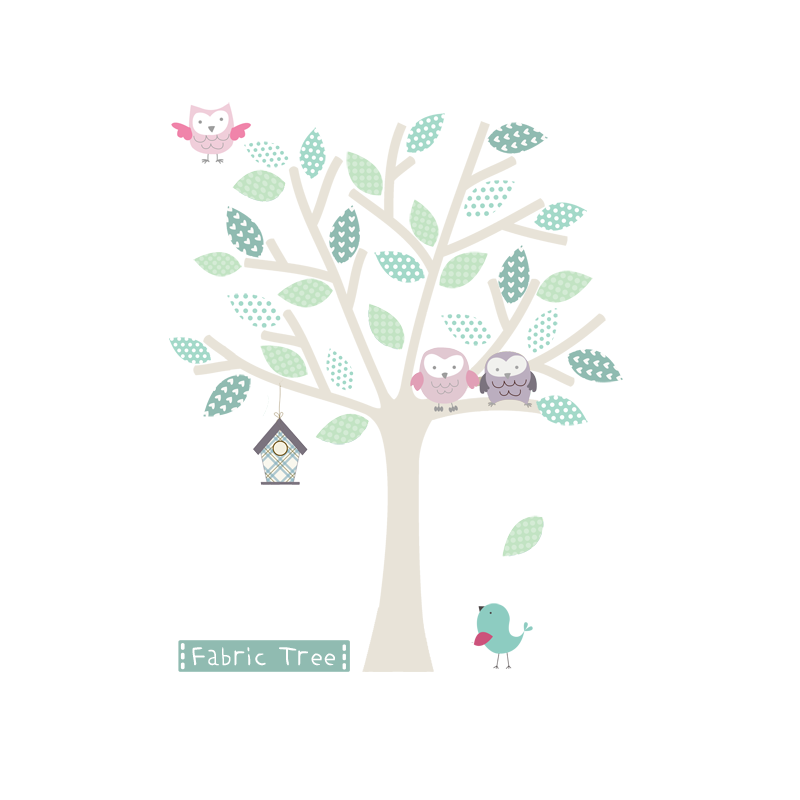 Fabric Tree Wall Sticker LittlePrints
