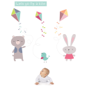 Kite flying friends wall stickers
