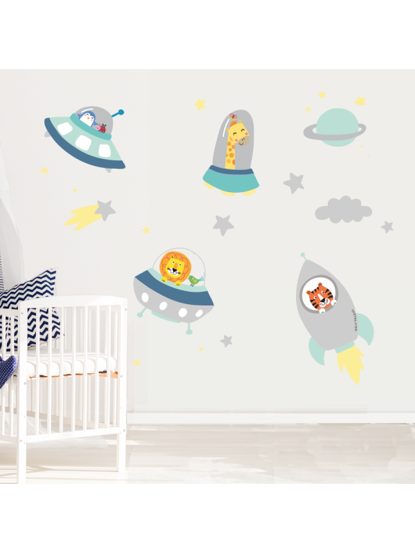 Space Buddies Wall Stickers