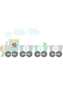 Train Name Fabric Wall Sticker