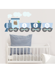 Train Name Fabric Wall Sticker