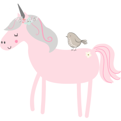 Unicorn Fabric Wall Stickers