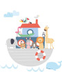 Noah's Animal Ark Fabric Wall Sticker