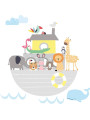 Noah's Animal Ark Fabric Wall Sticker
