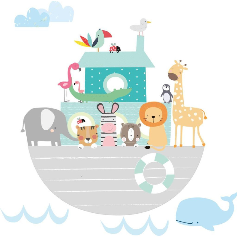Noah's Animal Ark Fabric Wall Sticker