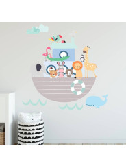 Noah's Animal Ark Fabric Wall Sticker