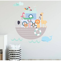 Noah's Animal Ark Fabric Wall Sticker