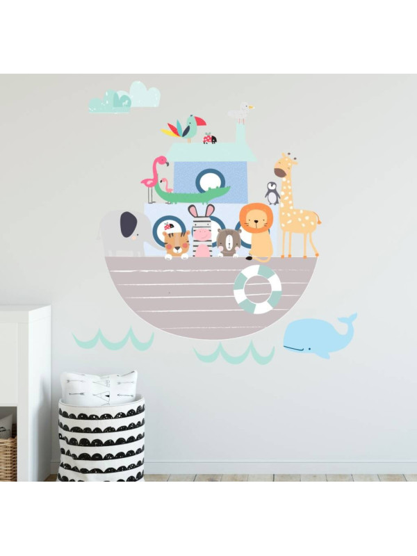 Noah's Animal Ark Fabric Wall Sticker