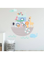 Noah's Animal Ark Fabric Wall Sticker