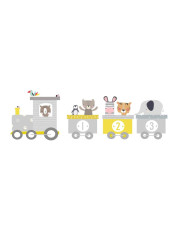 Zoo Train Fabric Wall Sticker