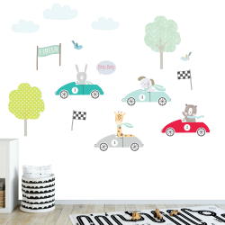 Little racers wall stickers