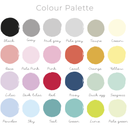 Rainbow fabric wall stickers