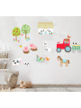 Farmyard Fun Fabric Wall Stickers