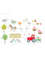 Farmyard Fun Fabric Wall Stickers